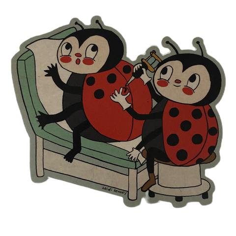 Ladybug's Tattoo Sticker 4"