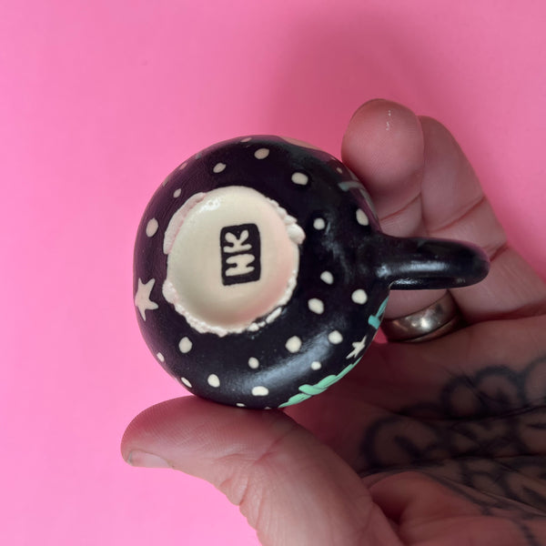 Ceramic Slip Cast Ghost Teapot Decoration