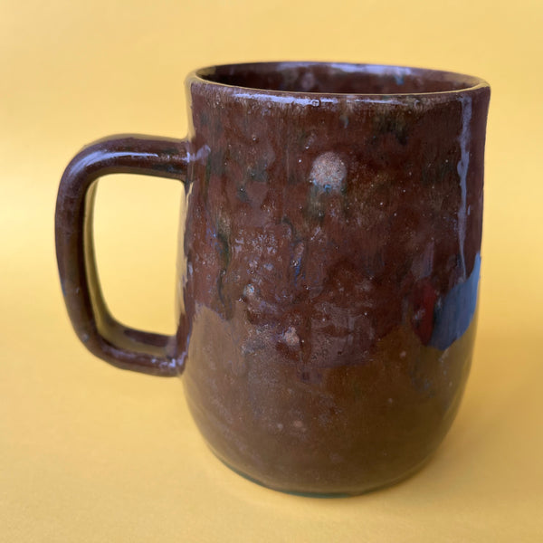 Ceramic Wheel Thrown Spider Flower Mug 17oz