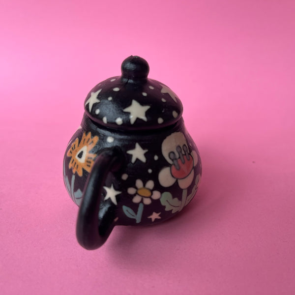 Ceramic Slip Cast Ghost Teapot Decoration