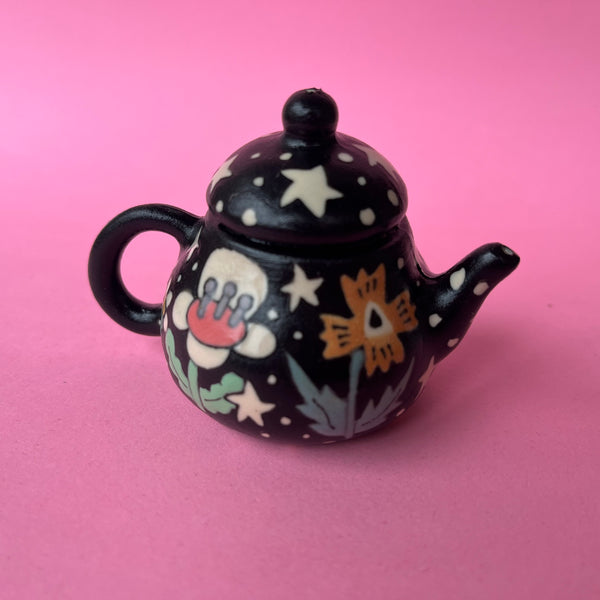 Ceramic Slip Cast Ghost Teapot Decoration