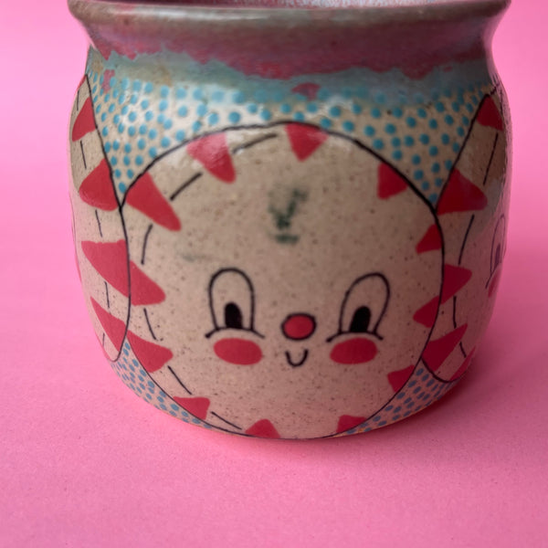 Ceramic Wheel Thrown Peppermint Mug 10oz