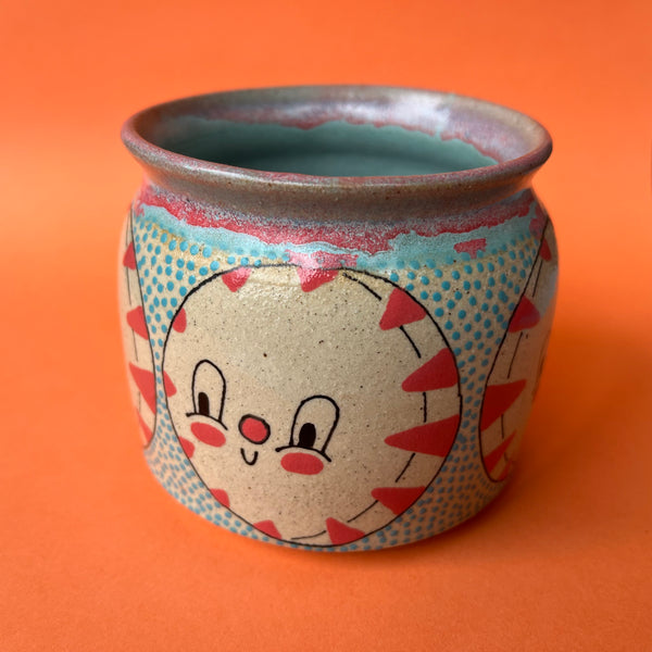 Ceramic Wheel Thrown Peppermint Mug 11oz