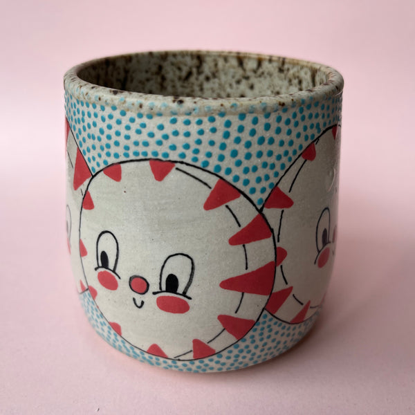 Ceramic Wheel Thrown Peppermint Mug 10oz