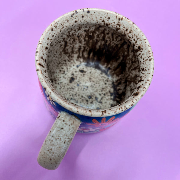 Ceramic Wheel Thrown Cute Houses Mug