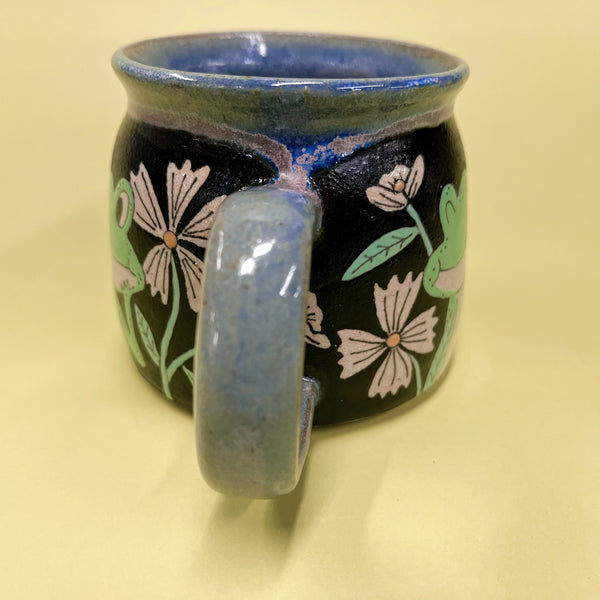 Ceramic Wheel Thrown Frog Mug 11oz
