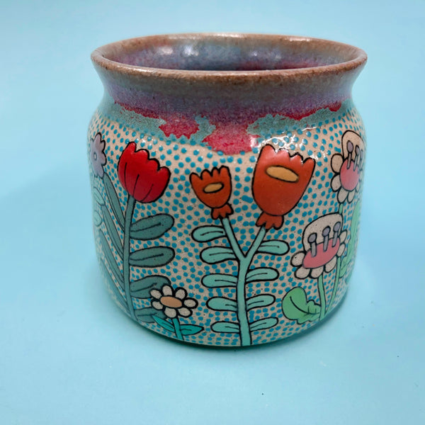Ceramic Wheel Thrown Snail Bee Mug 11oz