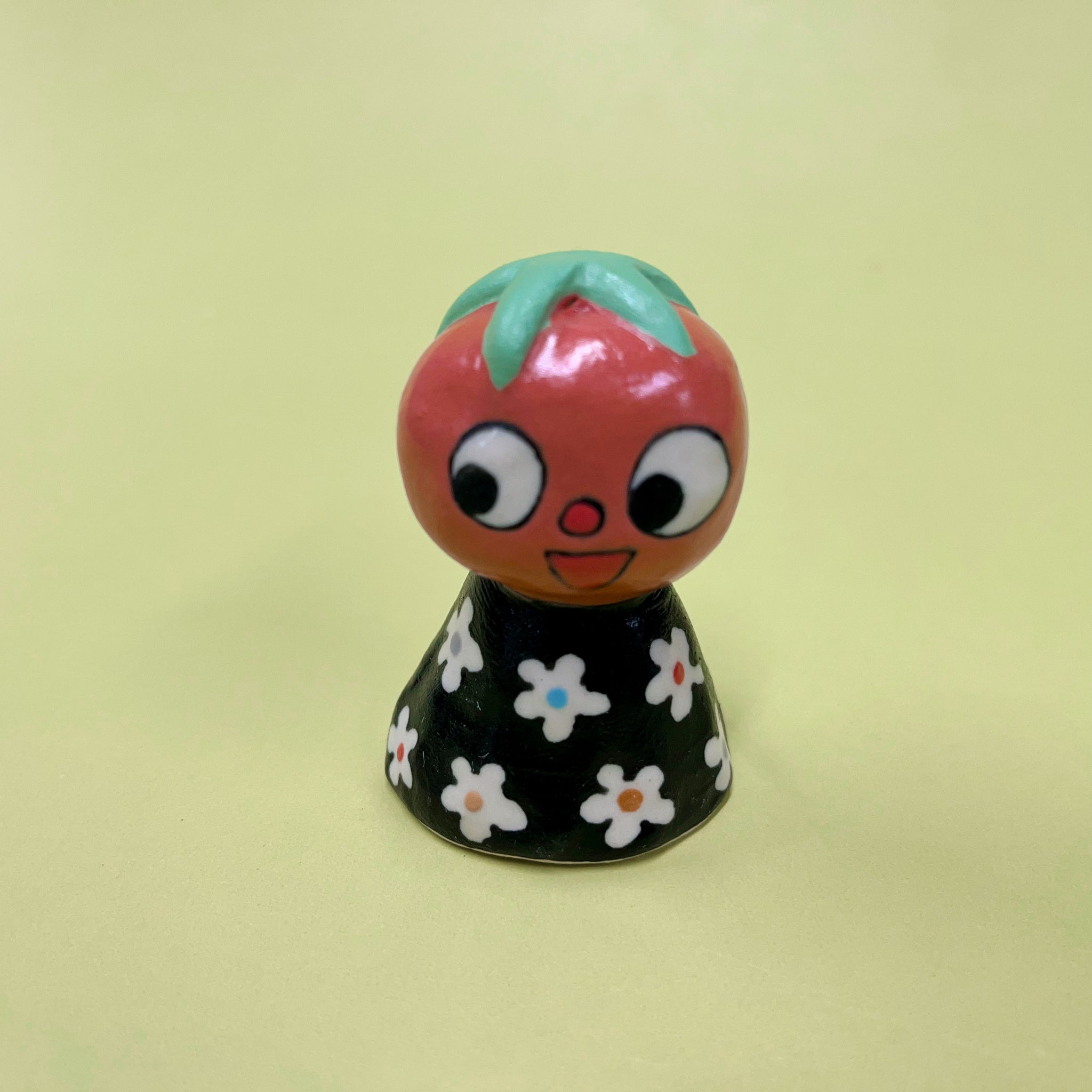 Ceramic Hand Built Bell Tomato Strawberry