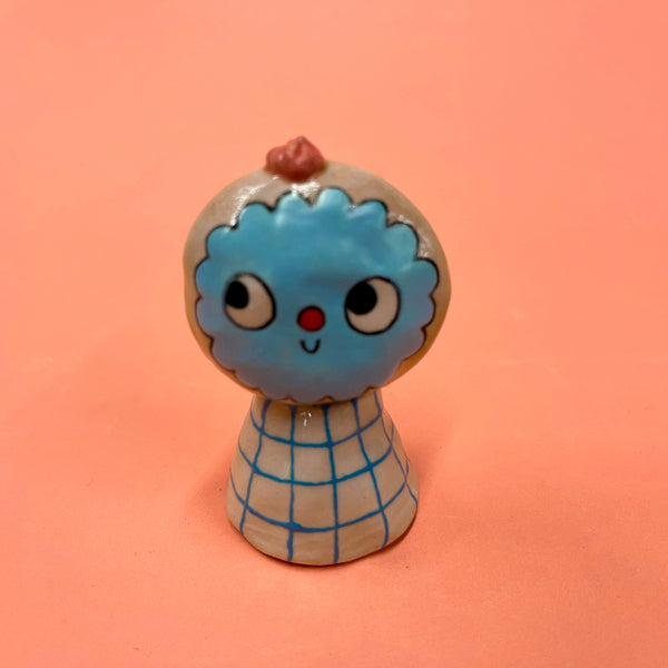 Ceramic Hand Built Bell Coffee Donuts