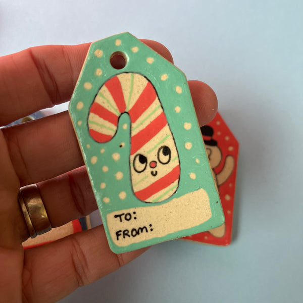 Ceramic Hand Built Gift Tags Set of 3