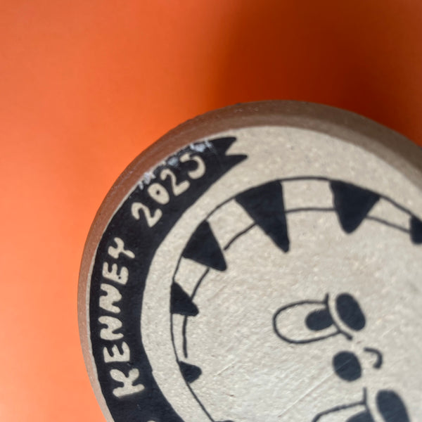 Ceramic Wheel Thrown Peppermint Mug 11oz