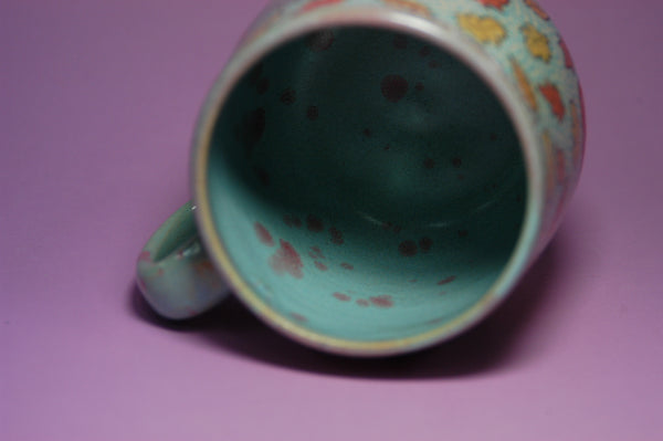 Ceramic Wheel Thrown Bat Mug 14.5oz
