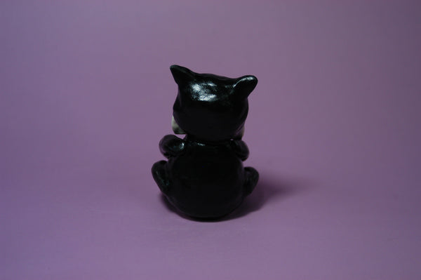 Ceramic Hand Built Halloween Cat