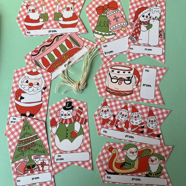 Holiday Gift Tags Set of 10