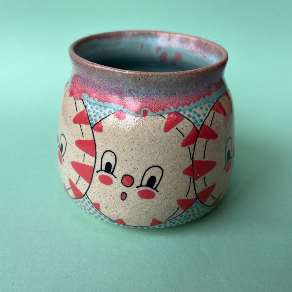 Ceramic Wheel Thrown Peppermint Mug 10oz