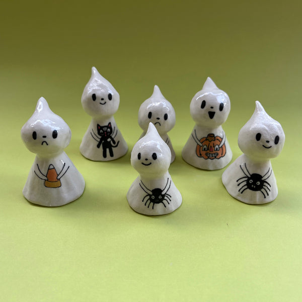 Ceramic Hand Built Ghost Bell