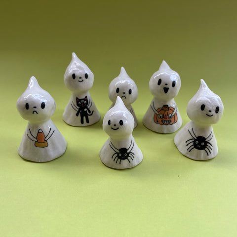 Ceramic Hand Built Ghost Bell
