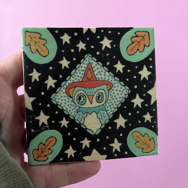 Ceramic Hand Built Tile 3.75x3.75"