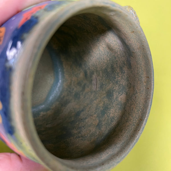 Ceramic Wheel Thrown Pumpkin Friends Mug 15oz