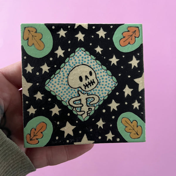 Ceramic Hand Built Tile 3.75x3.75"