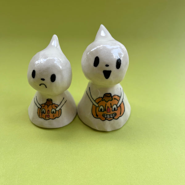 Ceramic Hand Built Ghost Bell