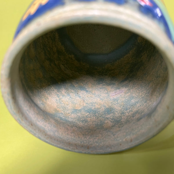 Ceramic Wheel Thrown Pumpkin Friends Mug 15oz