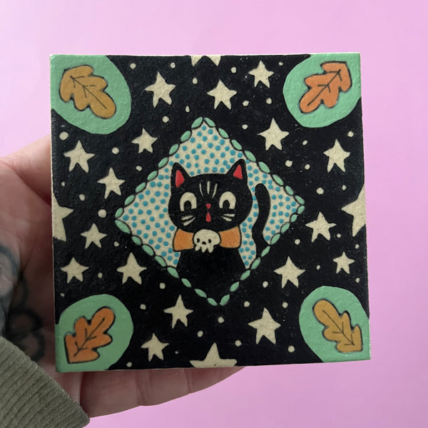 Ceramic Hand Built Tile 3.75x3.75"