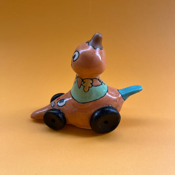 Ceramic Hand Built Pumpkin Racer