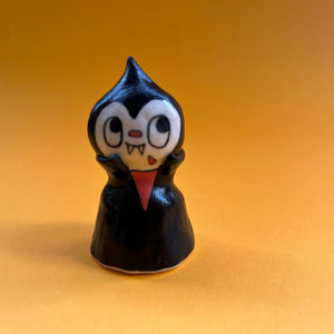 Ceramic Hand Built Vampire UFO Bell