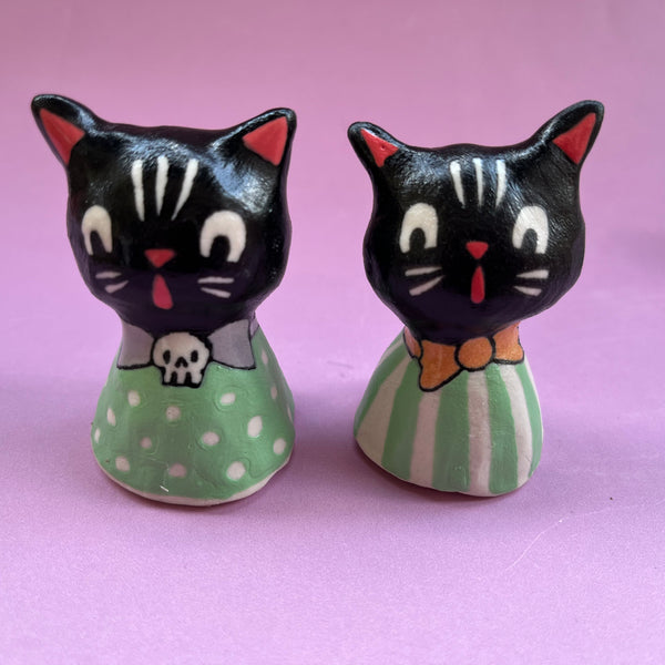 Ceramic Hand Built Cat Bell
