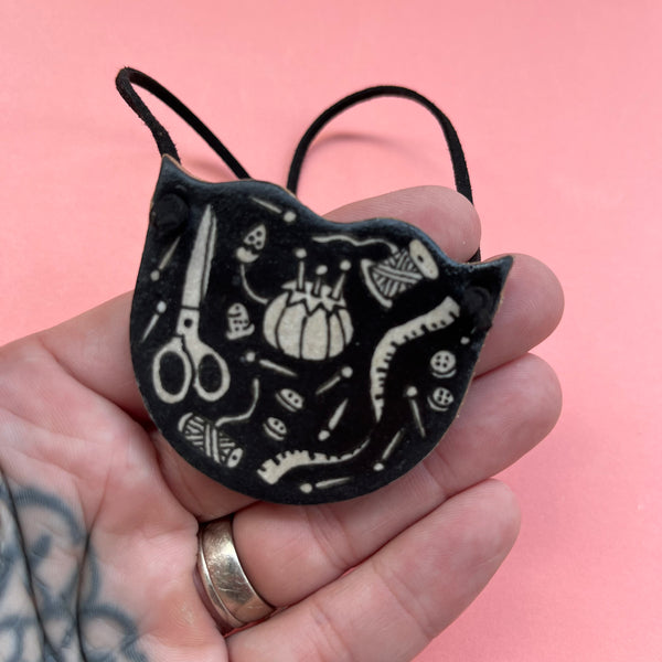 Ceramic Hand Built Necklace Sewing Supplies