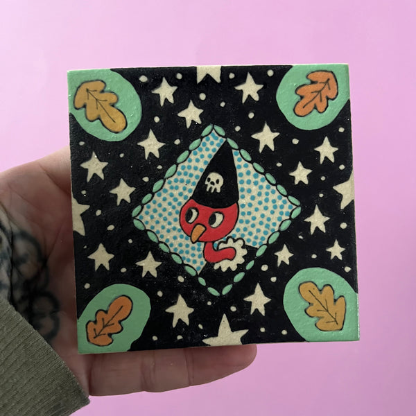 Ceramic Hand Built Tile 3.75x3.75"