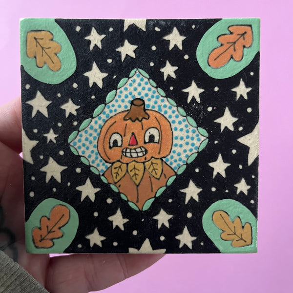Ceramic Hand Built Tile 3.75x3.75"