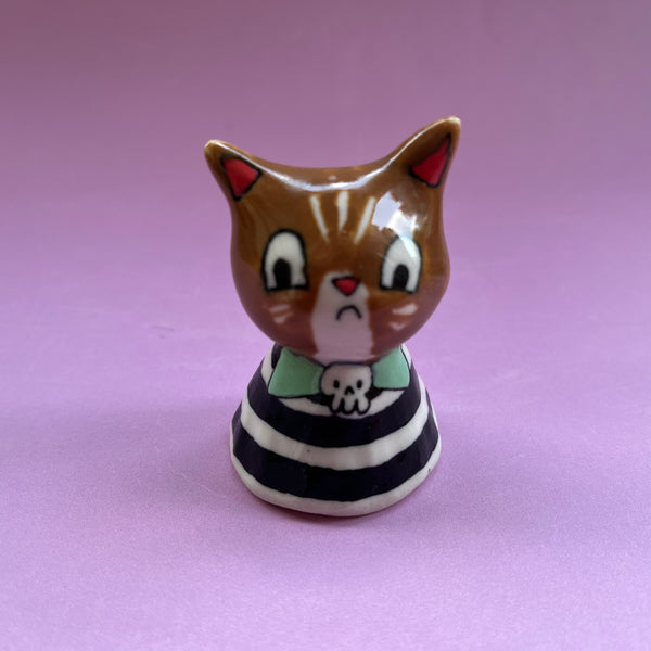 Ceramic Hand Built Cat Bell
