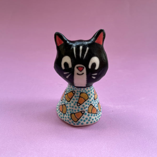 Ceramic Hand Built Cat Bell
