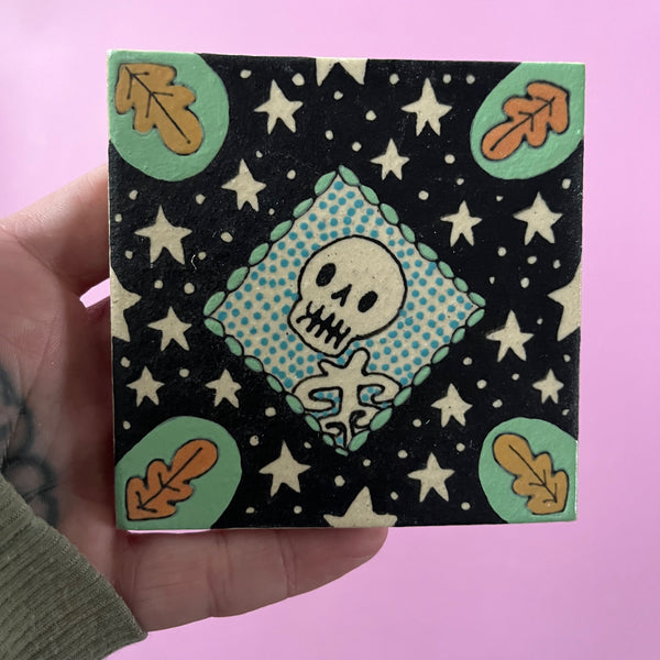 Ceramic Hand Built Tile 3.75x3.75"