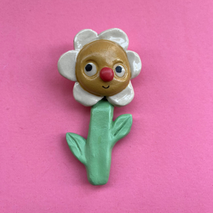 Ceramic Hand Built Hanging Flower