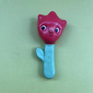 Ceramic Hand Built Hanging Flower
