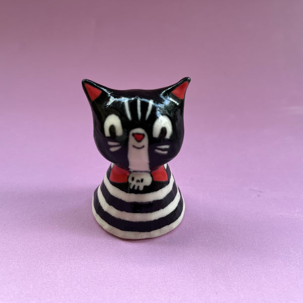 Ceramic Hand Built Cat Bell