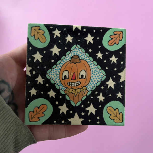 Ceramic Hand Built Tile 3.75x3.75"