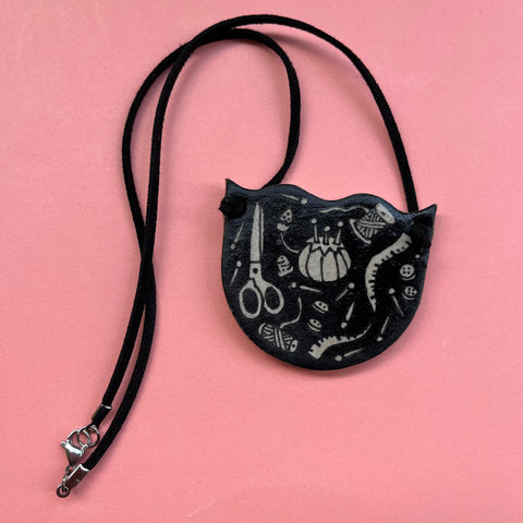 Ceramic Hand Built Necklace Sewing Supplies