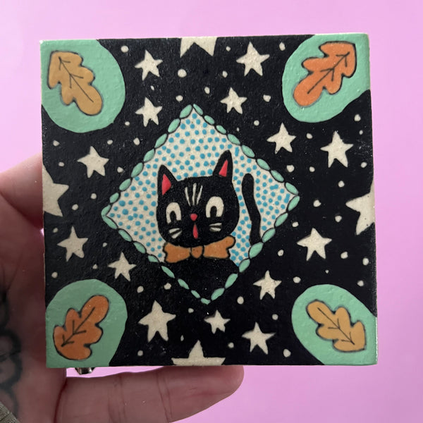 Ceramic Hand Built Tile 3.75x3.75"