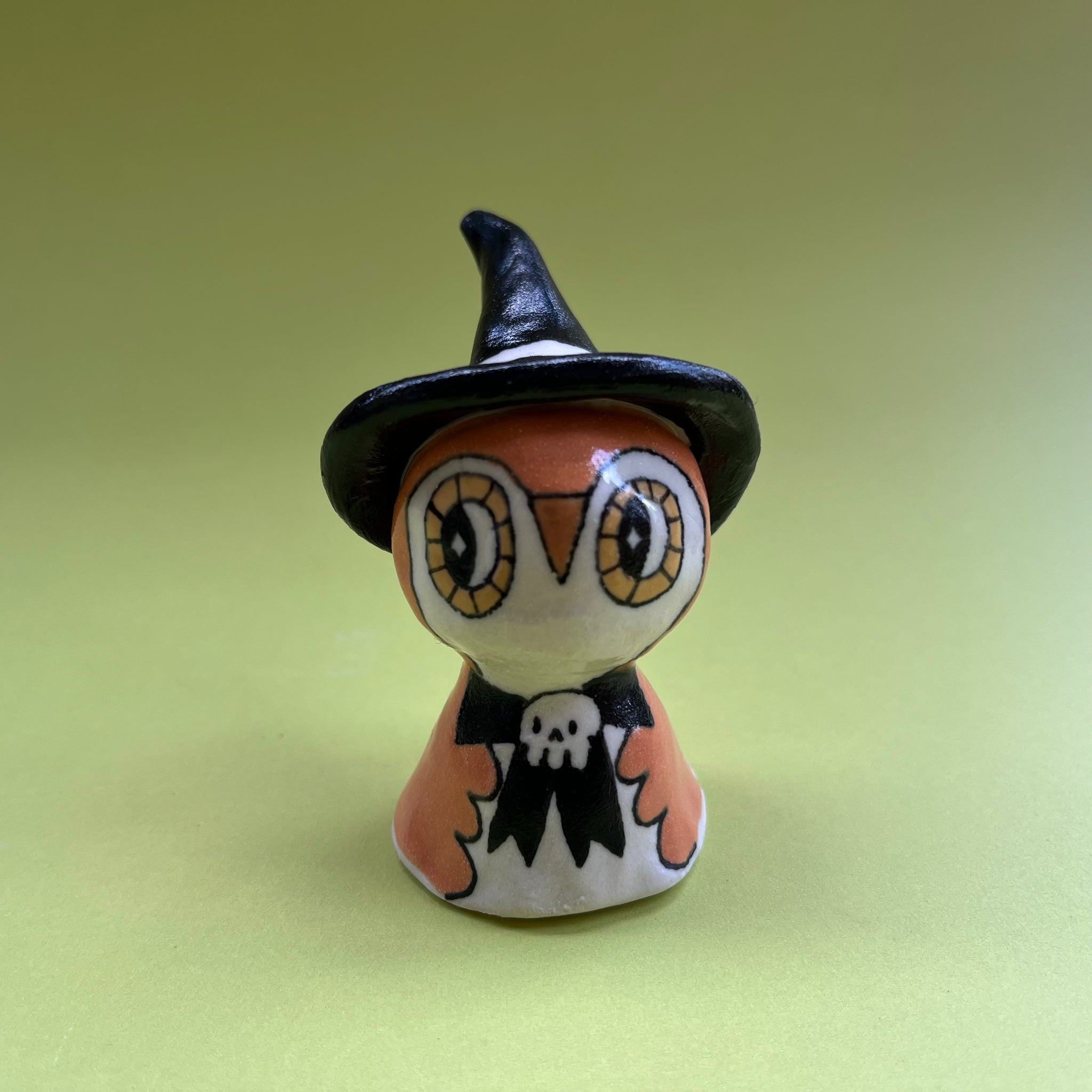 Ceramic Hand Built Owl Bell