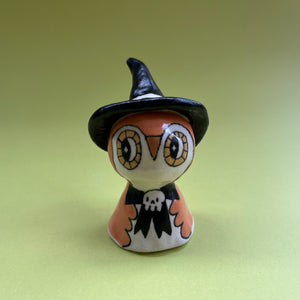 Ceramic Hand Built Owl Bell