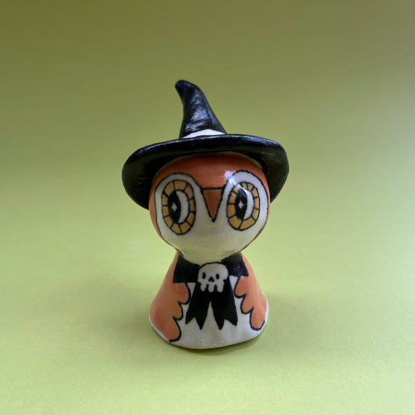 Ceramic Hand Built Owl Bell