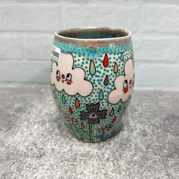 Ceramic Slip Cast 8.5oz Cup Bee