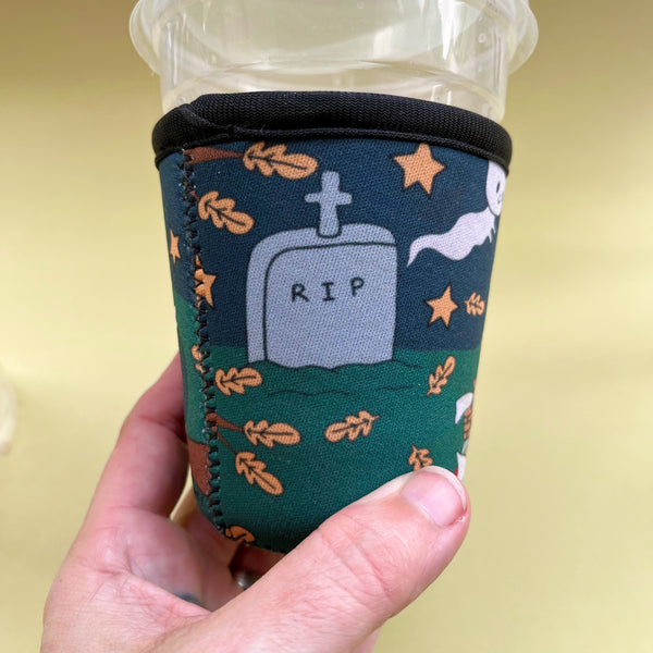 Graveyard Witch Neoprene Cold Drink Sleeve