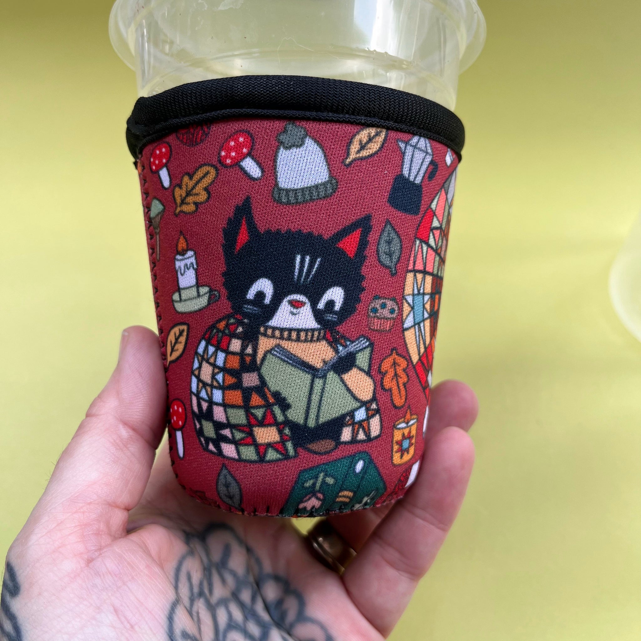 Cozy Cats Neoprene Cold Drink Sleeve