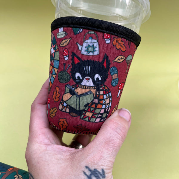 Cozy Cats Neoprene Cold Drink Sleeve