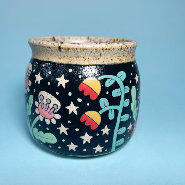 Ceramic Wheel Thrown Spider Mug 9.5oz